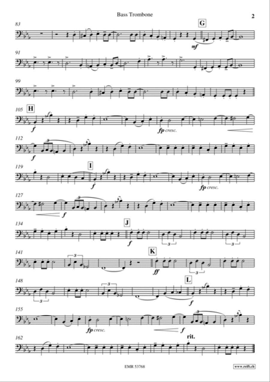 Hessen March Trombone scores gallery preview page 3