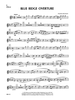 Blue Ridge Overture: Oboe
