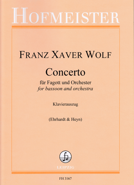 Concerto fur Fagott und Orchester / KlA