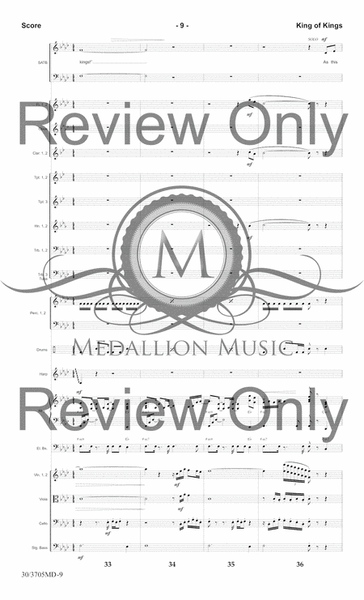 King of Kings - Orchestral Score and CD with Printable Parts