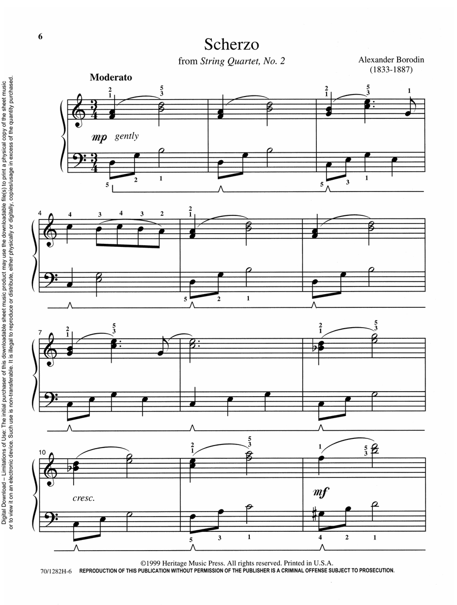 Mastering Melodies: Favorite Chamber Music Piano Solo scores gallery preview page 6