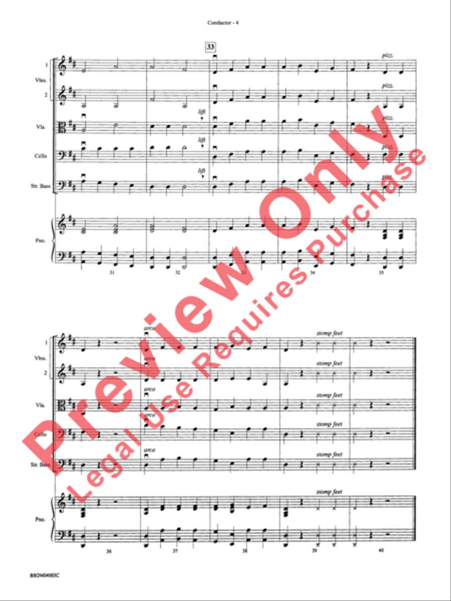 Bohemian Stomp! Bohemian Stomp! String Orchestra scores gallery preview page 7