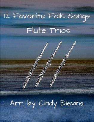Book cover for 12 Favorite Folk Songs, Flute Trios