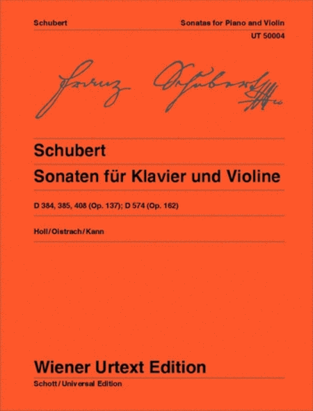 Franz Schubert : Violin Sonatas, Op. 137