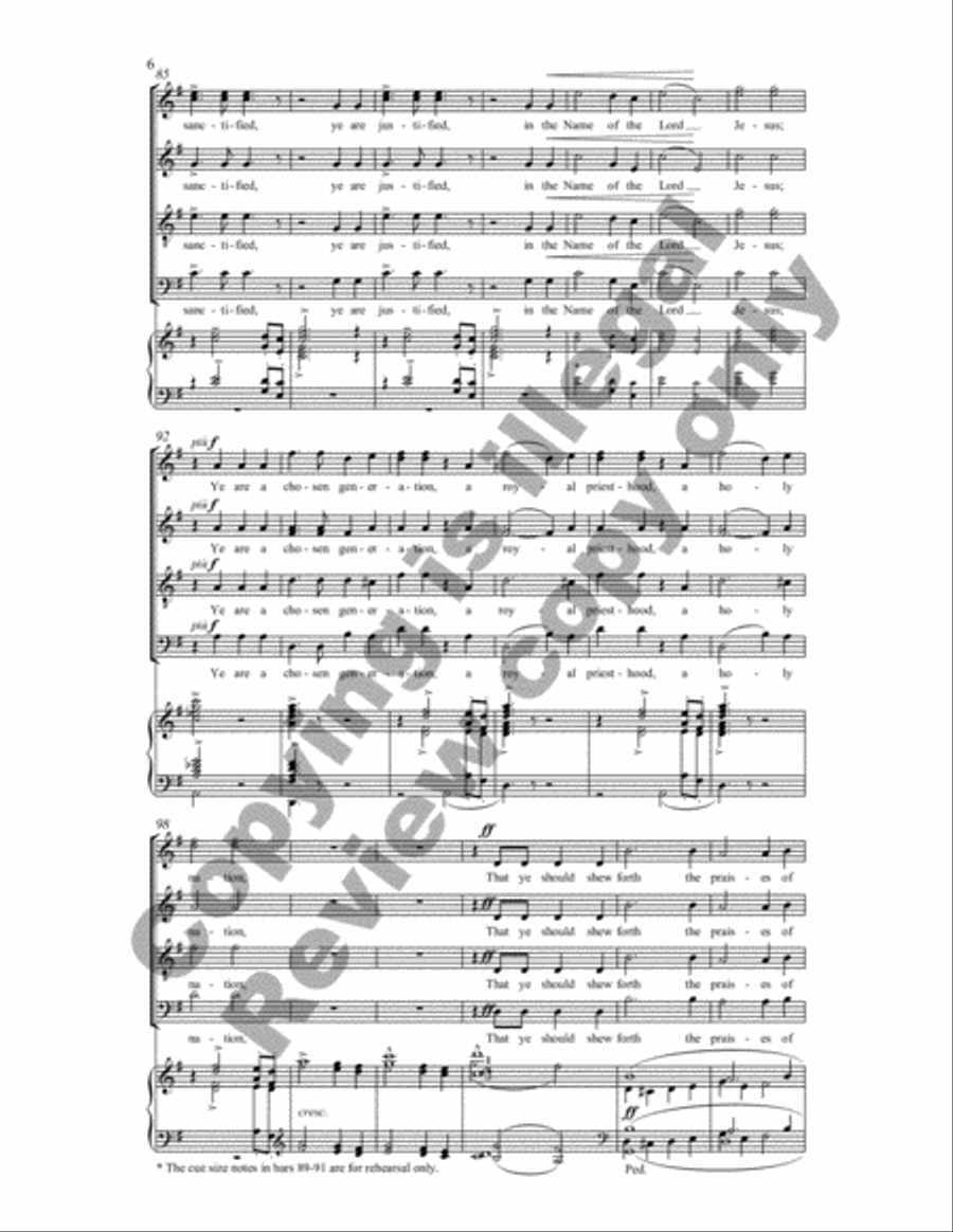 Greater Love Hath No Man (Choral Score) 4-Part scores gallery preview page 15
