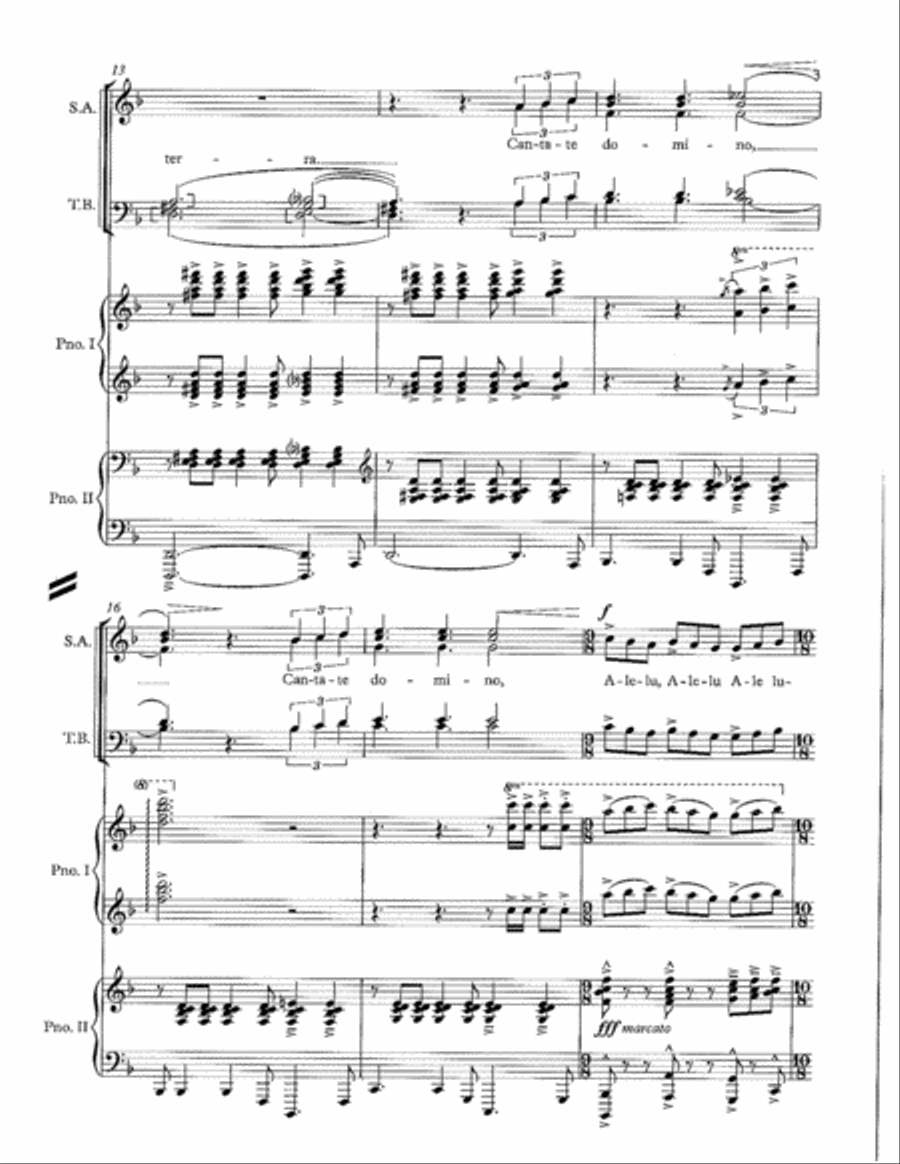 Cantate Domino (SATB) Cantate Domino (SATB) 4-Part scores gallery preview page 3