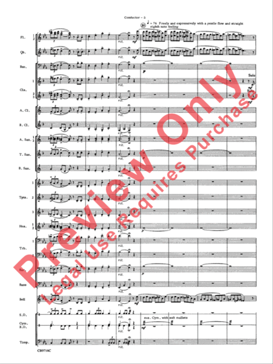 Star Wars Medley Star Wars Medley Concert Band scores gallery preview page 7