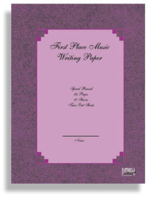Book cover for First Place Music Writing Paper