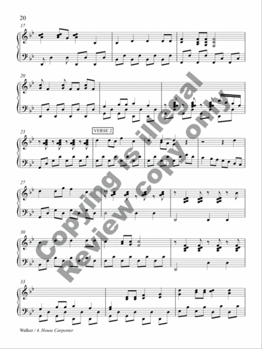 Shady Grove: and Other Songs from the Appalachian Mountains Piano Solo scores gallery preview page 12