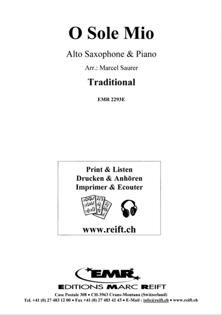 O Sole Mio O Sole Mio Alto Saxophone scores gallery preview page 2