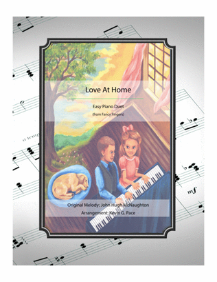 Book cover for Love At Home - easy piano duet