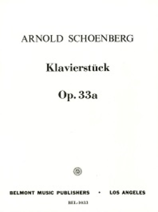 Book cover for Piano Piece, Op. 33A