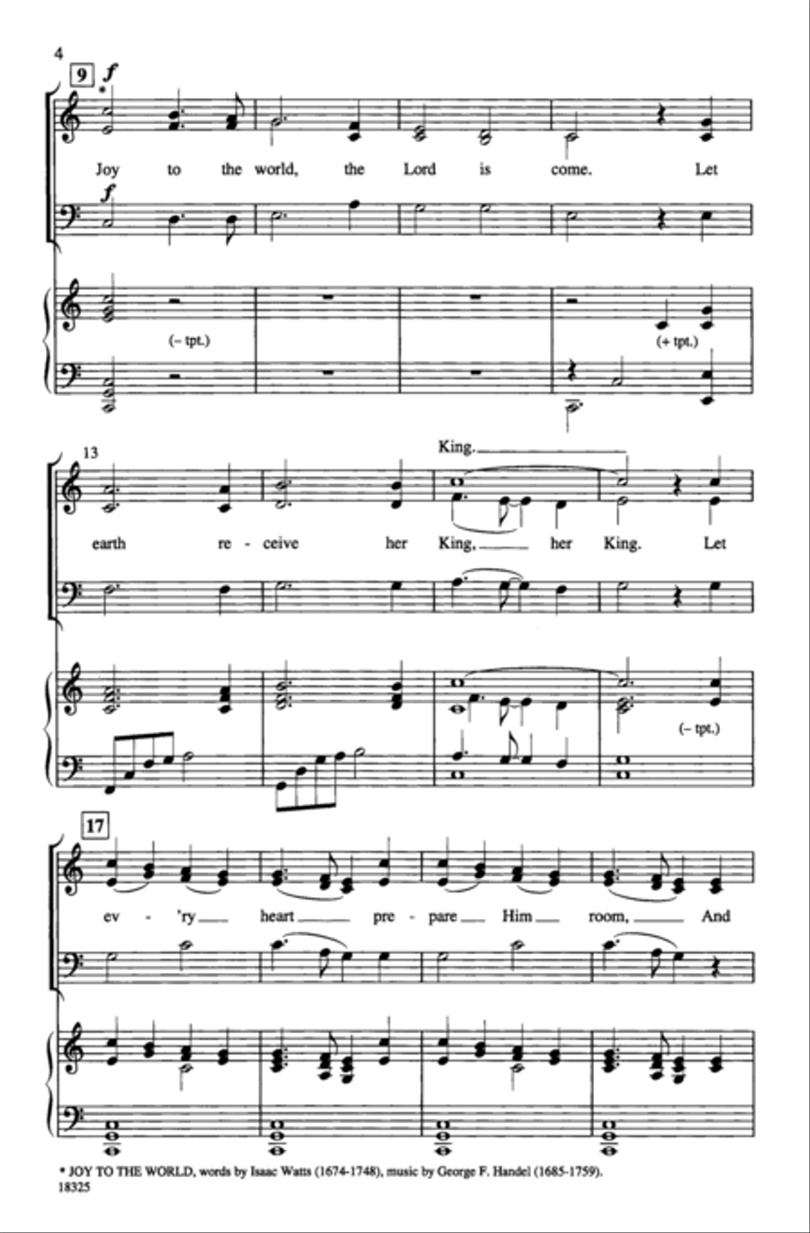 Joyful, Joyful to the World 3-Part scores gallery preview page 3