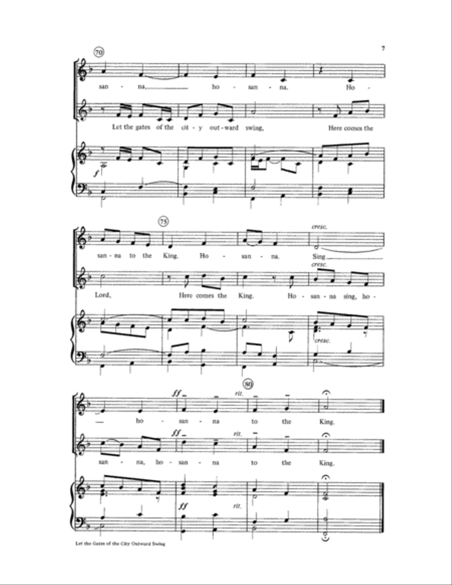 Let the Gates of the City Outward Swing Unison Choir scores gallery preview page 7