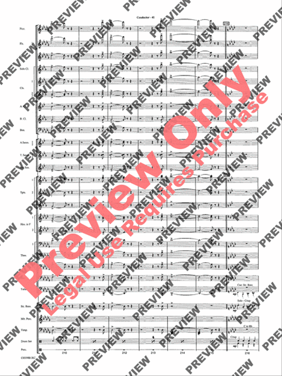 In the Miller Mood Concert Band scores gallery preview page 44