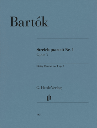Book cover for String Quartet No. 1, Op. 7
