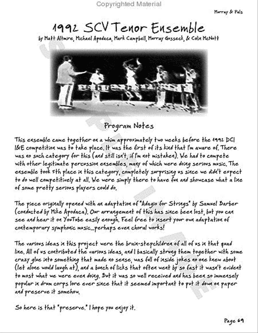 Violent Tenor Cream Drums scores gallery preview page 36