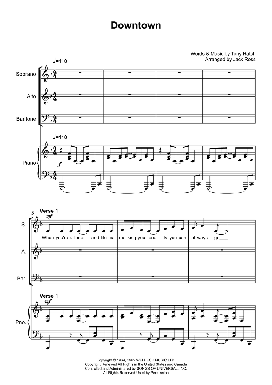 Downtown 3-Part scores gallery preview page 2
