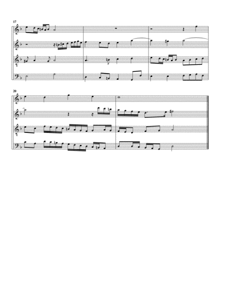 Mein junges Leben hat ein' End SwWV 324 (arrangement for 4 recorders)