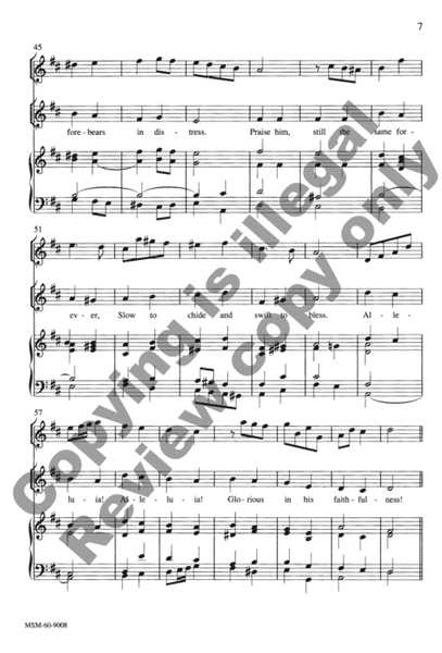Praise, My Soul, the King of Heaven (Choral Score)
