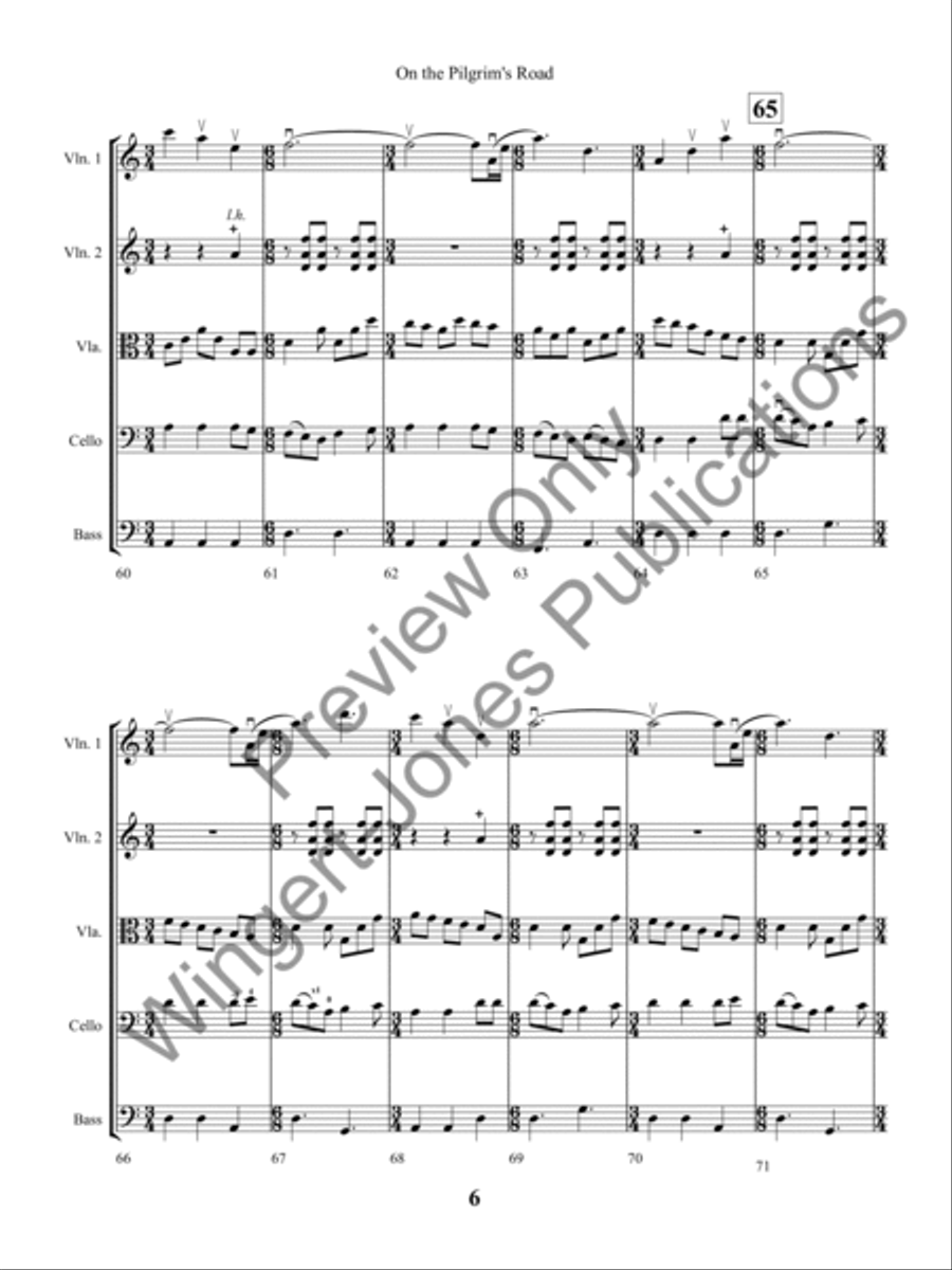 On the Pilgrim's Road String Orchestra scores gallery preview page 9