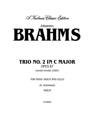 Book cover for Brahms: Trio No. 2 in C Major, Op. 87