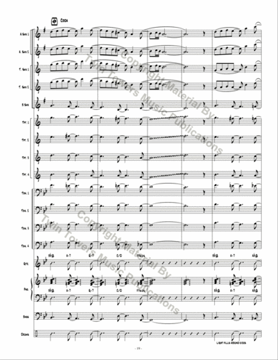 Skyline Bossa Skyline Bossa Jazz Ensemble scores gallery preview page 20