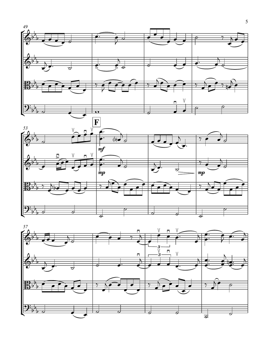 I See The Light I See The Light String Quartet scores gallery preview page 5