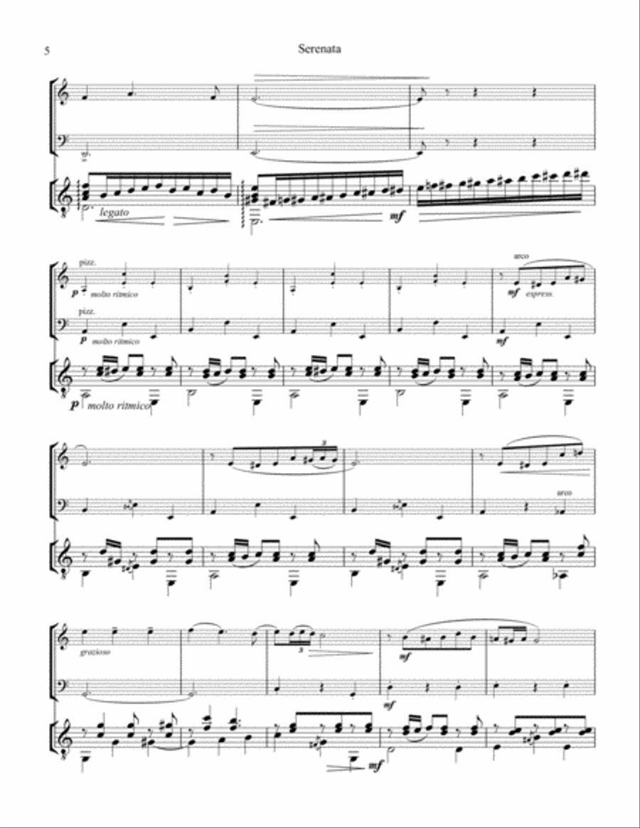Serenata espanola for violin, cello and guitar Serenata espanola for violin, cello and guitar Cello scores gallery preview page 6