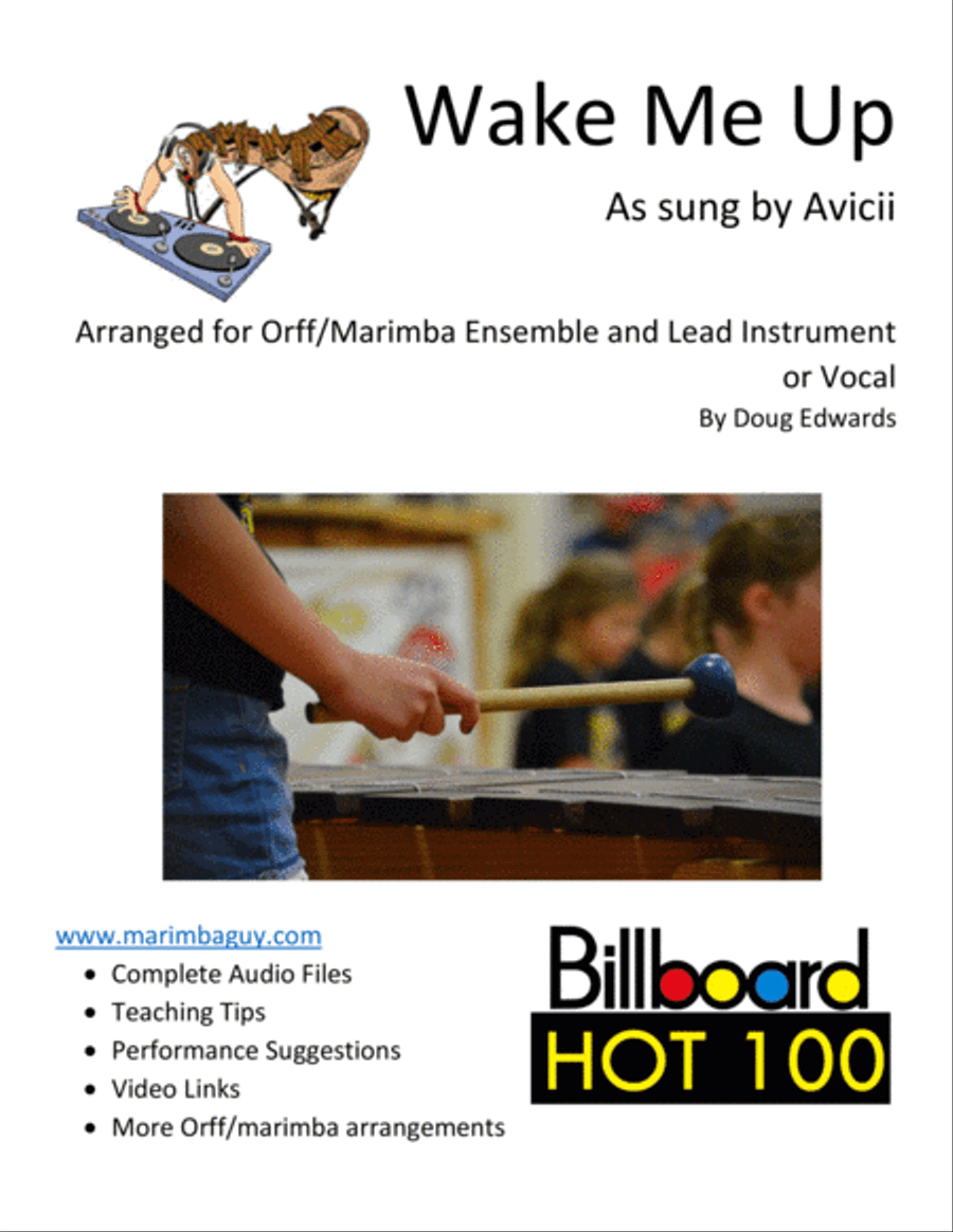 Wake Me Up Percussion Ensemble scores gallery preview page 1