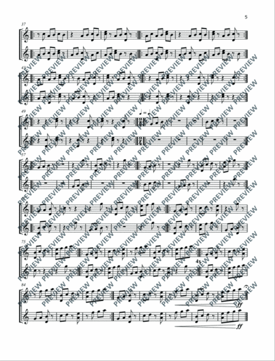 Four Turing-Test Violin scores gallery preview page 6