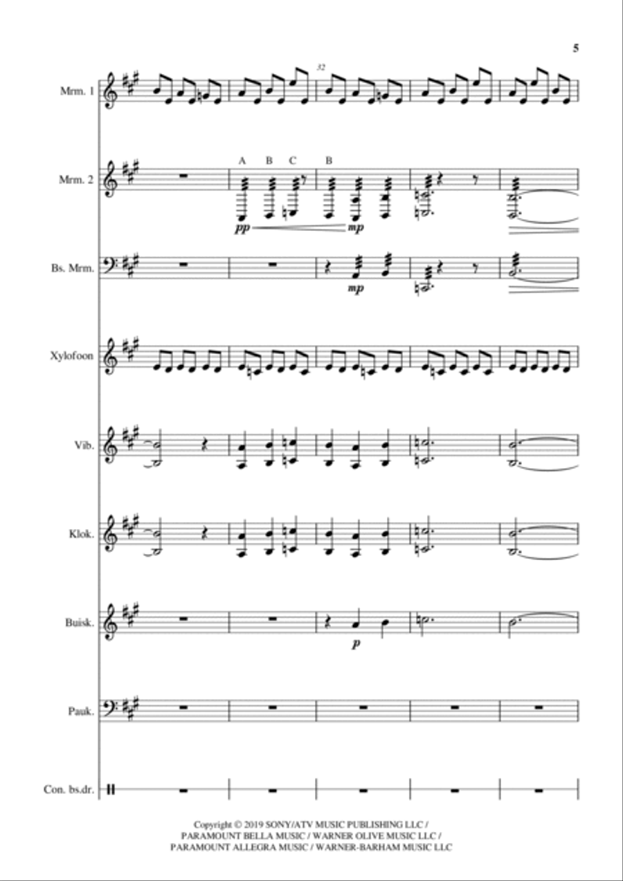 Interstellar Marimba scores gallery preview page 5