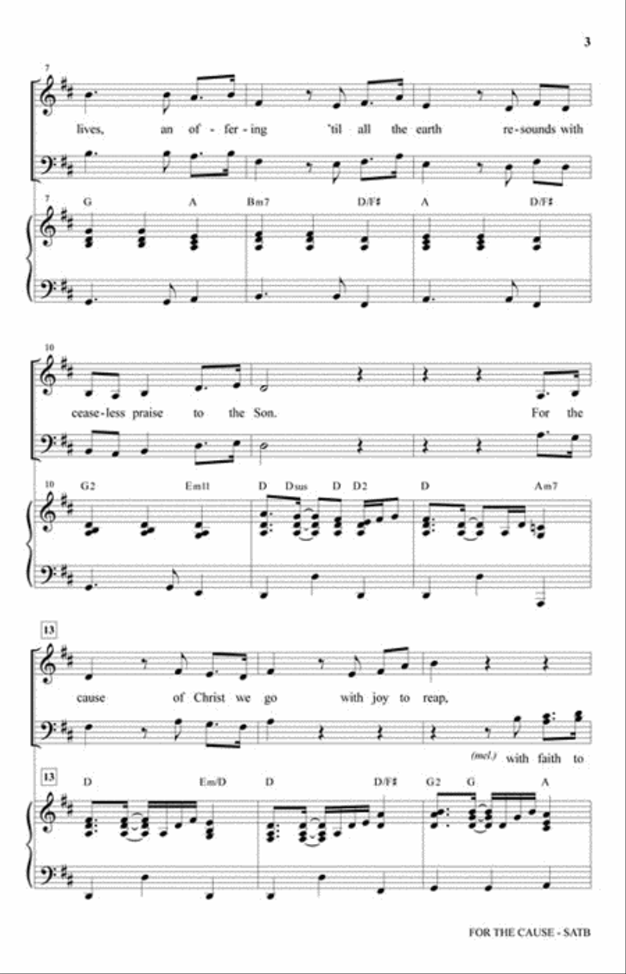 For the Cause For the Cause Choir scores gallery preview page 3