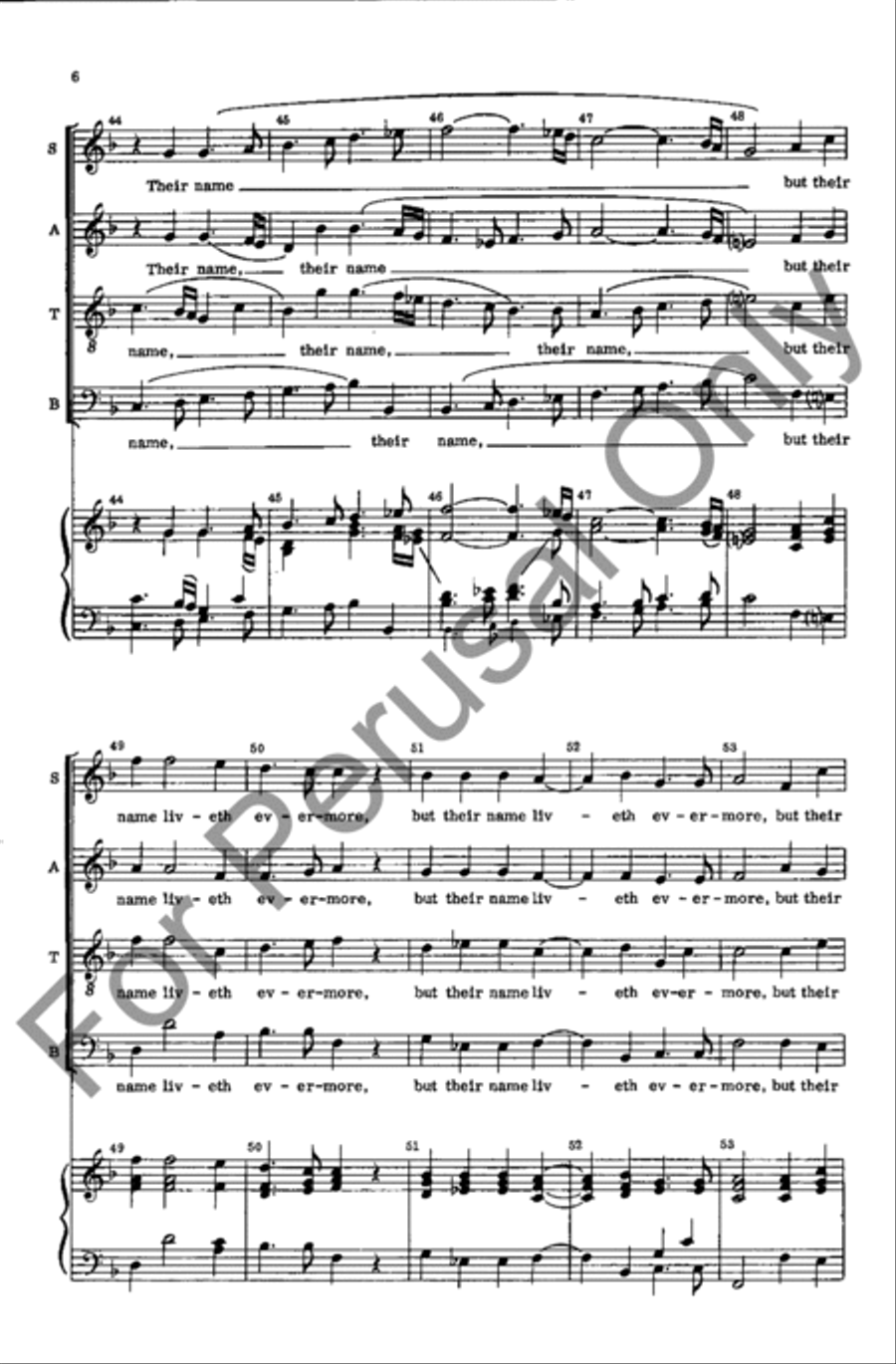 Their Bodies Are Buried In Peace 4-Part scores gallery preview page 6