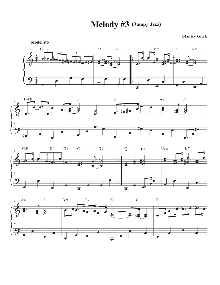 Songs Of Easy Play Jazz Book #1 Piano Solo scores gallery preview page 5