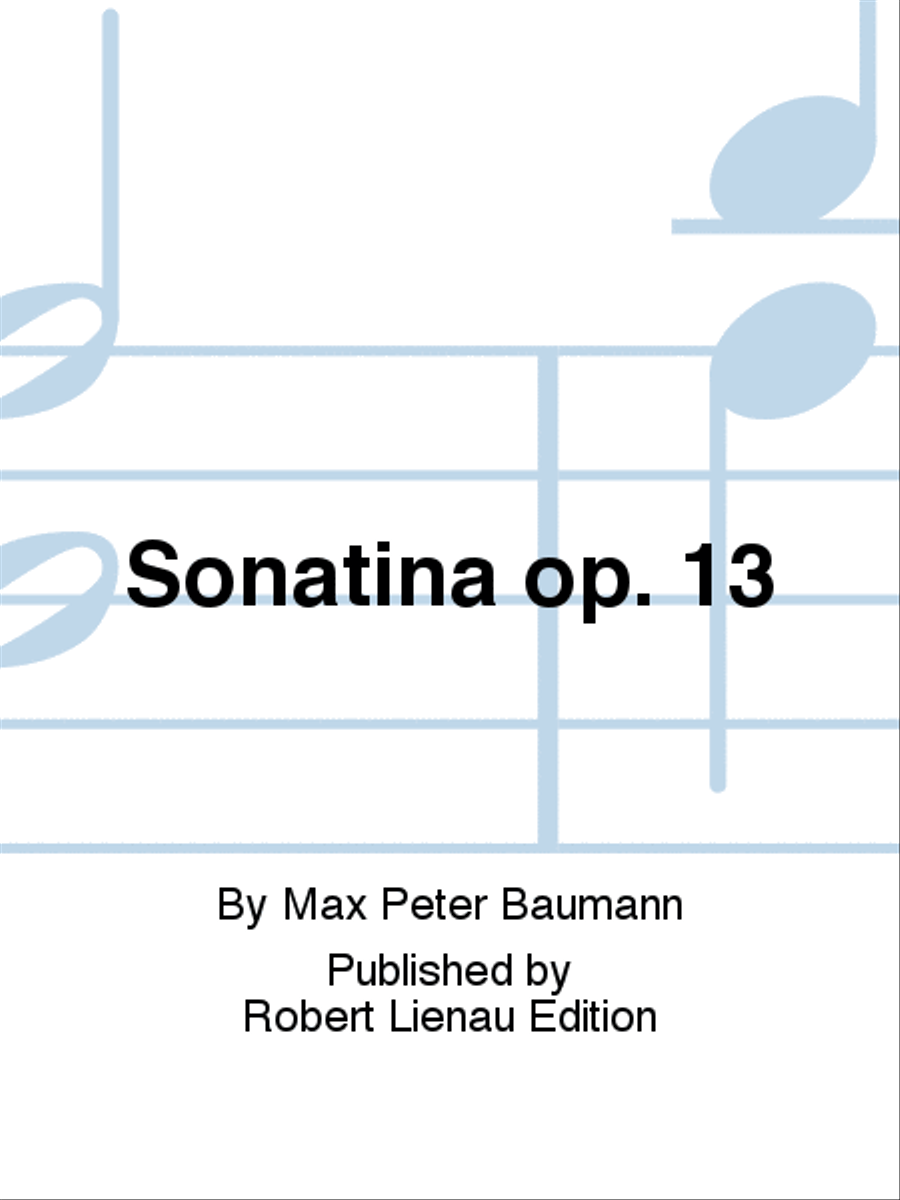 Sonatina Op. 13 Violin Solo scores gallery preview page 1