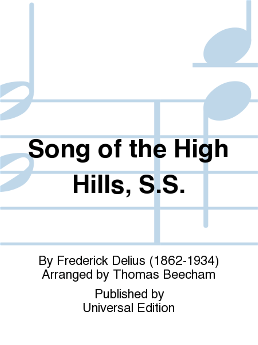 Song of the High Hills, S.S. School and Community scores gallery preview page 1