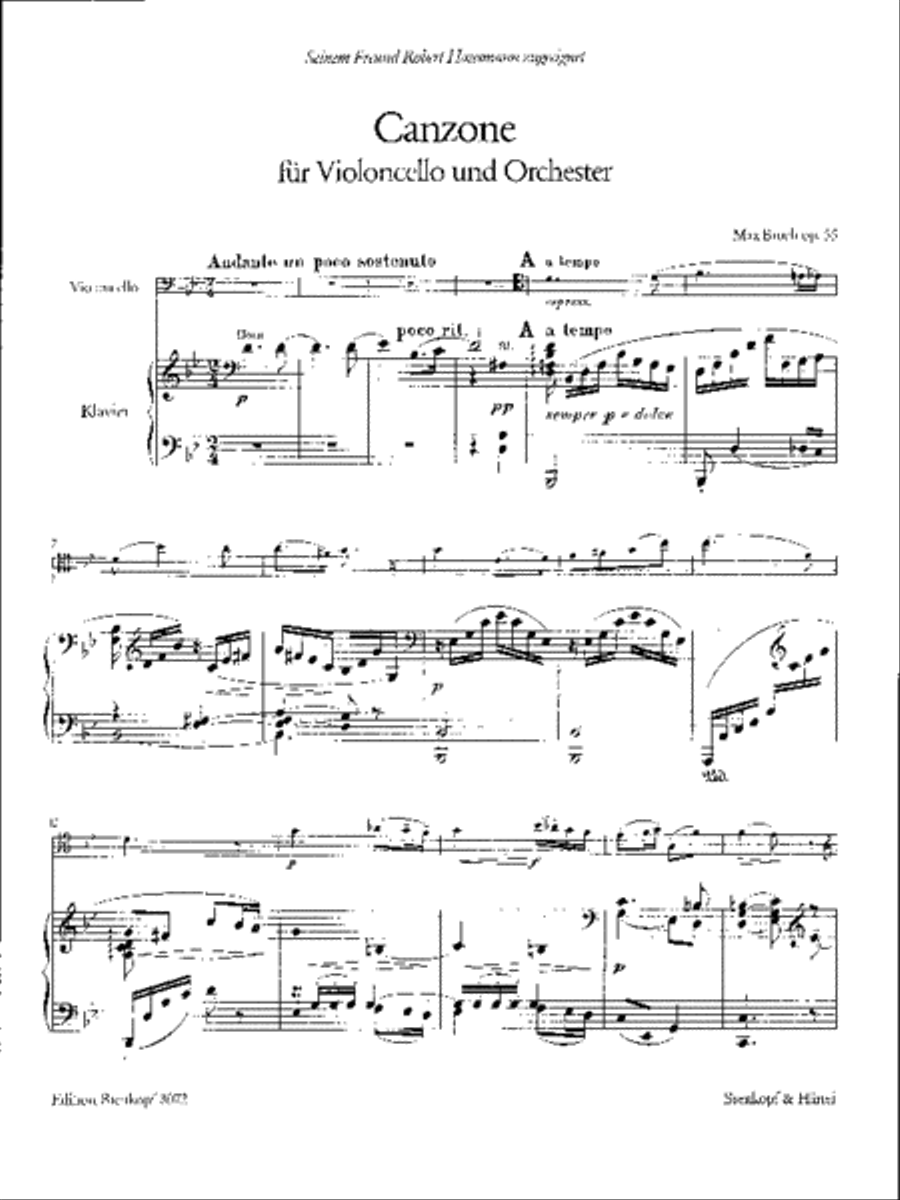 Canzone in Bb major Op. 55 Piano Accompaniment scores gallery preview page 2