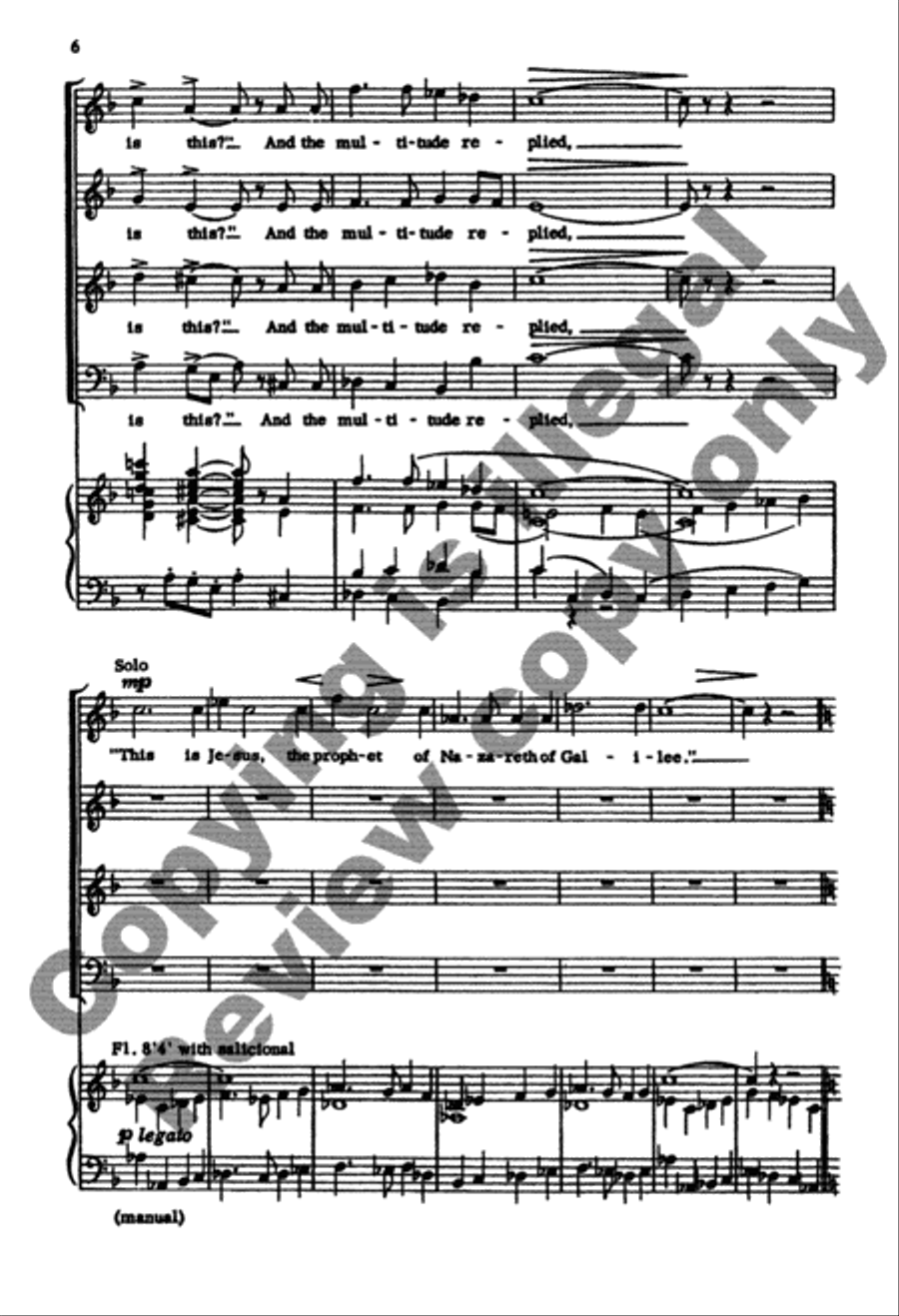 When Christ Rode Into Jerusalem 4-Part scores gallery preview page 20