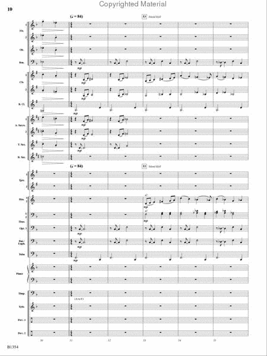 Buccaneer Hornpipe Concert Band scores gallery preview page 9