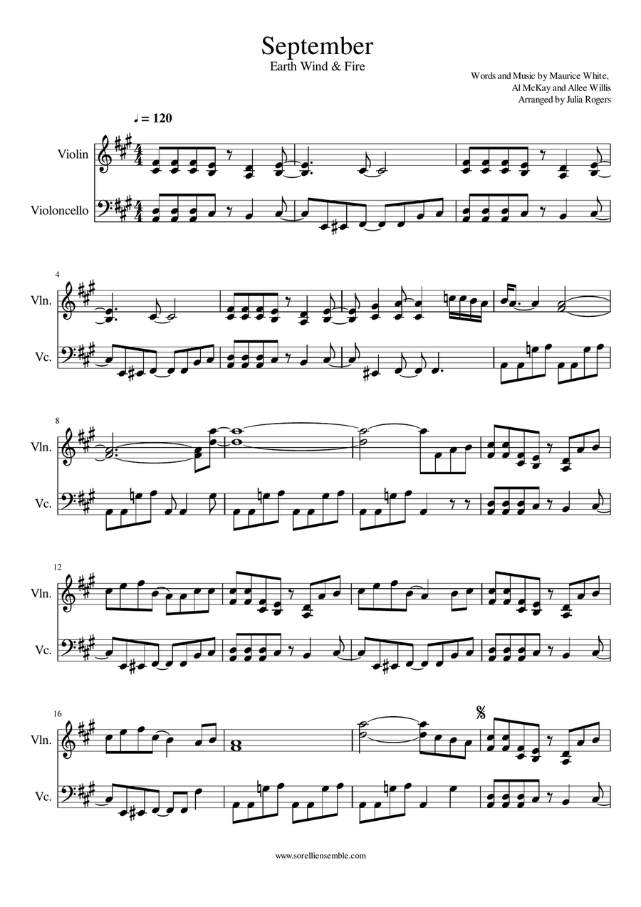 September String Duet scores gallery preview page 1