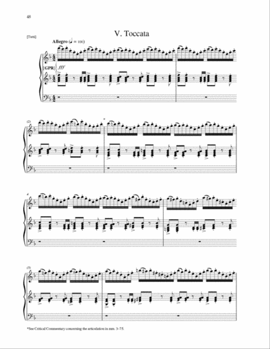 Symphonie V in F Minor Organ scores gallery preview page 5