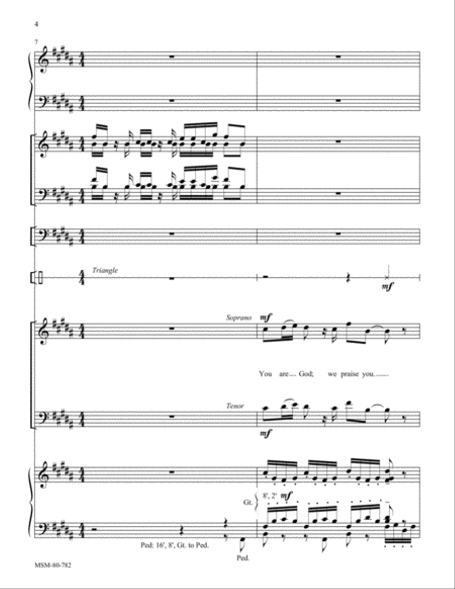 Te Deum Choir scores gallery preview page 4