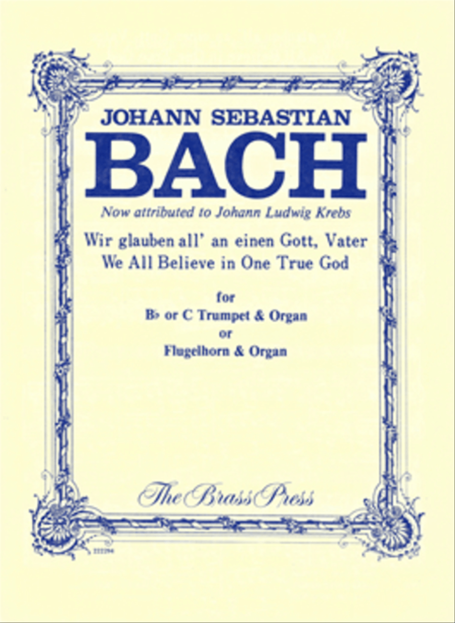 Wir glauben all' an einen Gott, Vater Trumpet scores gallery preview page 1