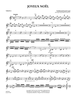Joyeux Noel - Violin 2