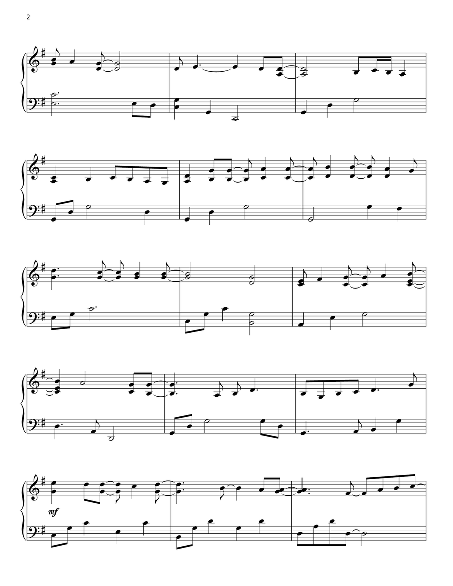 Prayer For A Friend Piano Solo scores gallery preview page 2