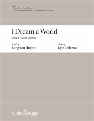 Book cover for I Dream a World: from A Vision Unfolding (Instrumental Parts)