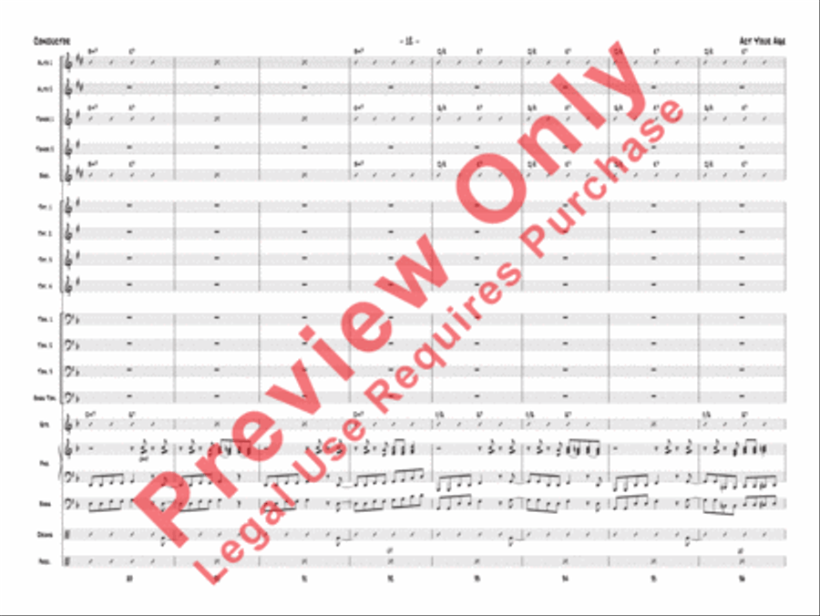 Act Your Age Jazz Ensemble scores gallery preview page 15