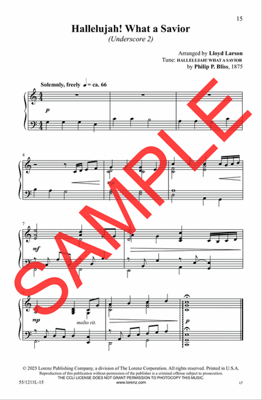 Not My Will, But Yours 4-Part scores gallery preview page 11
