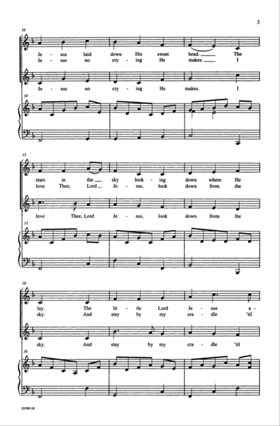 Away in a Manger 2-Part scores gallery preview page 10